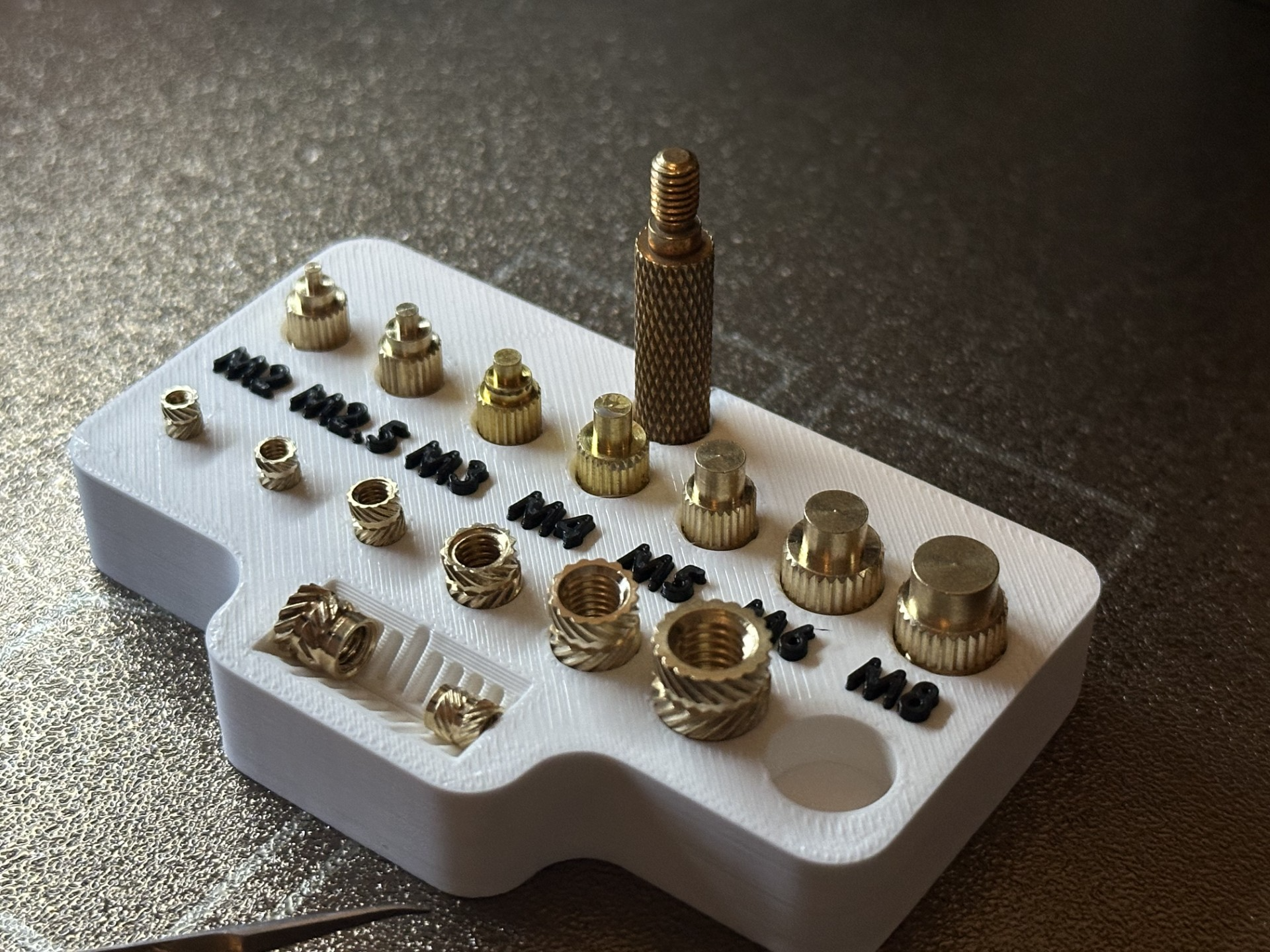 Heat insert tool and measure gauge