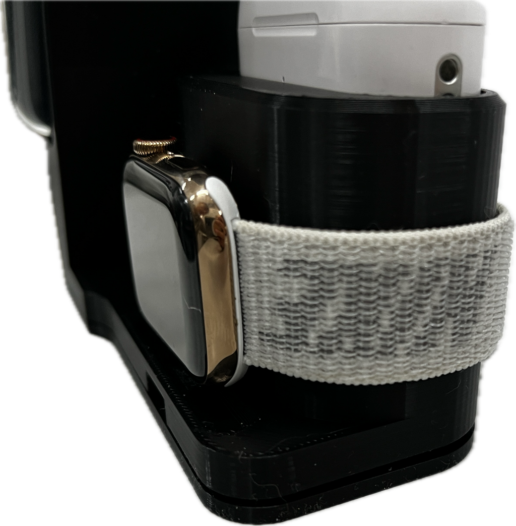 Charging Stand for iPhone / Smartphone, Apple Watch & Airpods Pro |Compact and Easy to Use