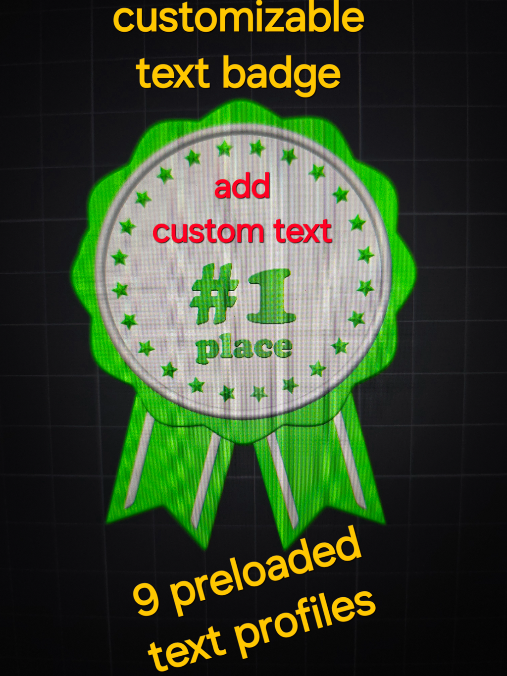 Customizable Badge