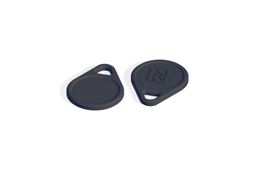 Teardrop NFC Tag Keychain