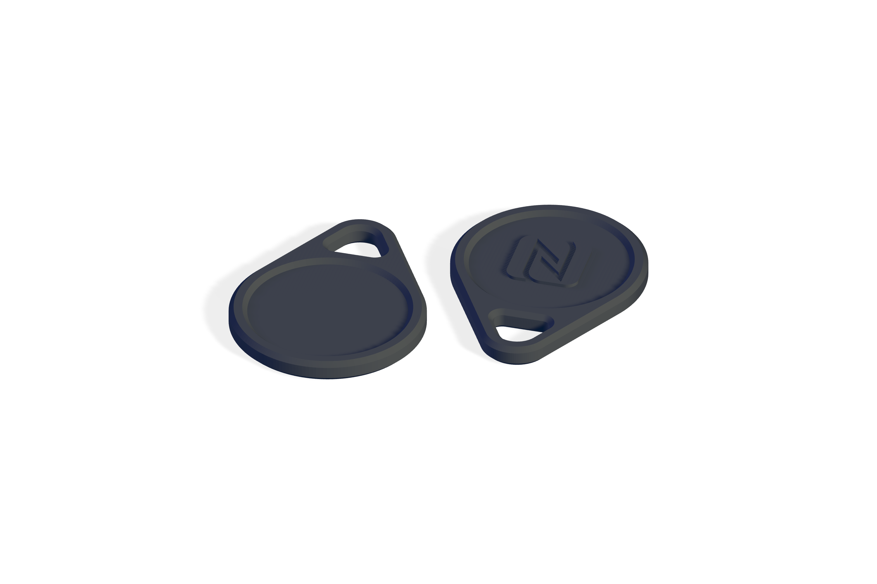Teardrop NFC Tag Keychain