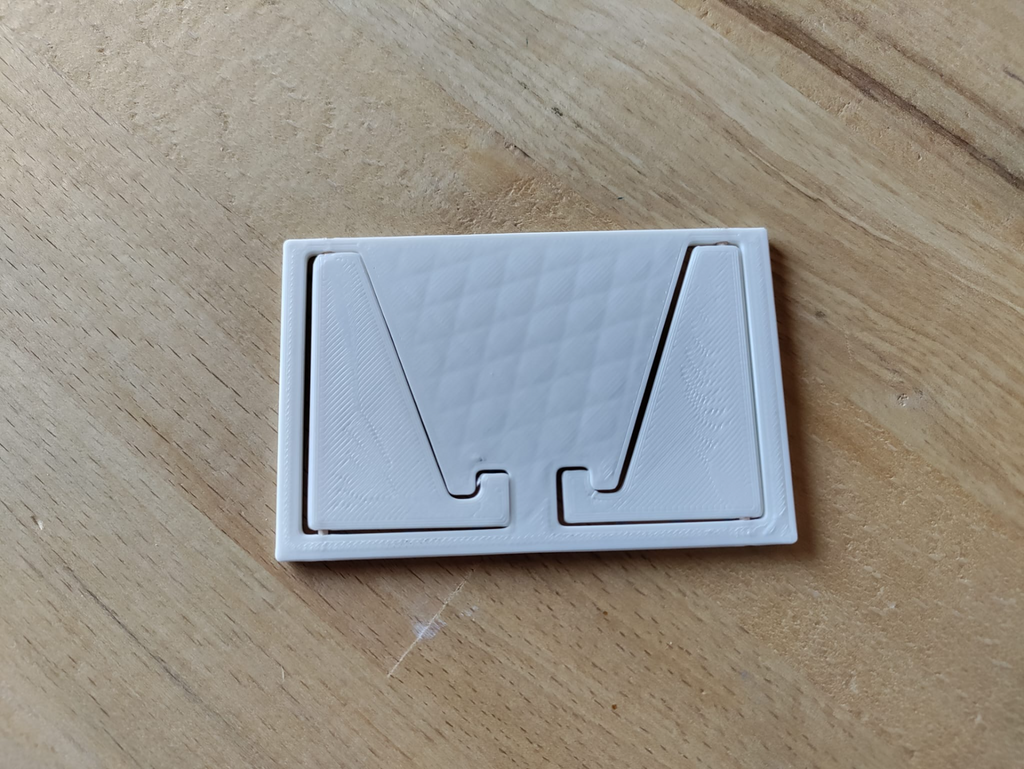 Phone Stand minimalistic design / Credit Card sized - Kit card
