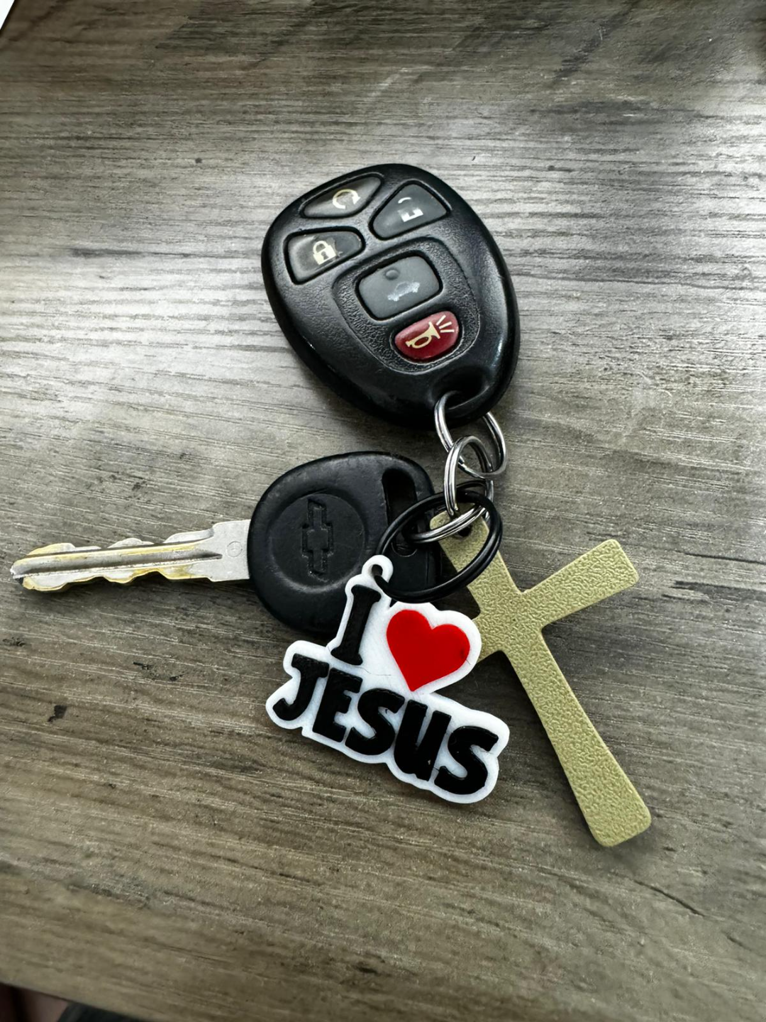 I Love Jesus Keychain 35mm