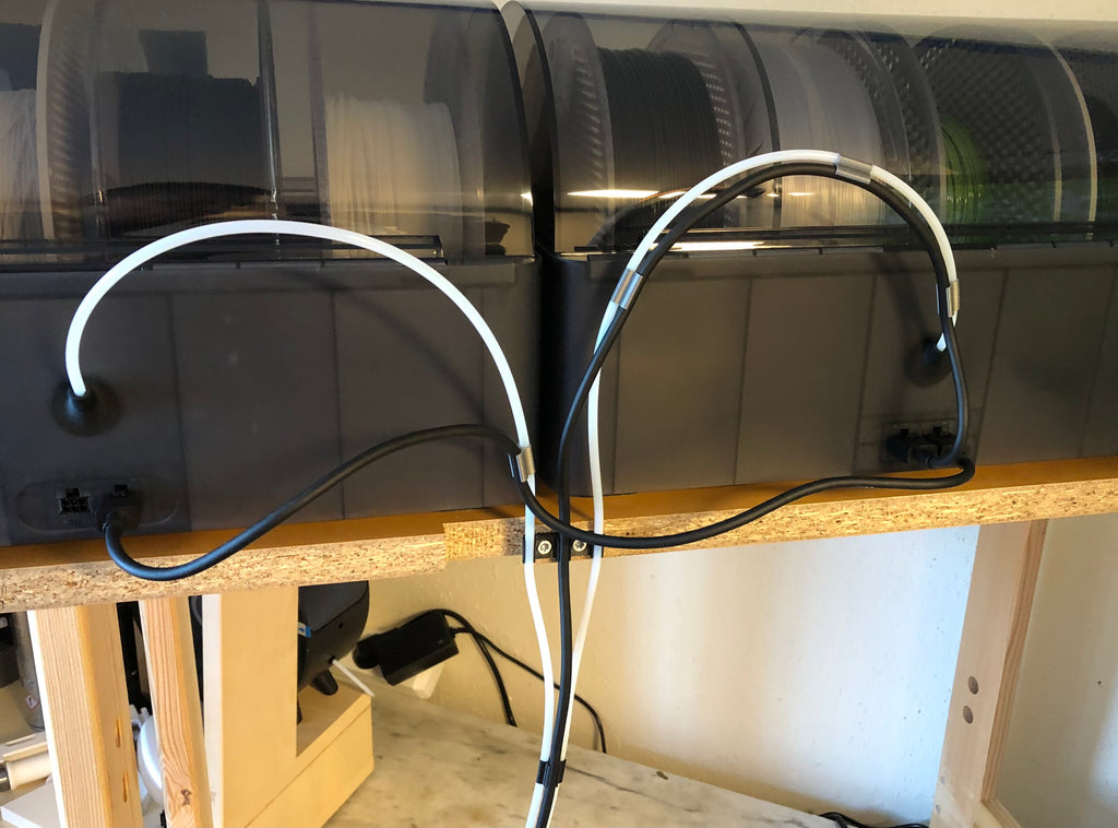 Bambu Lab AMS Cable Clip for two PTFE tubes