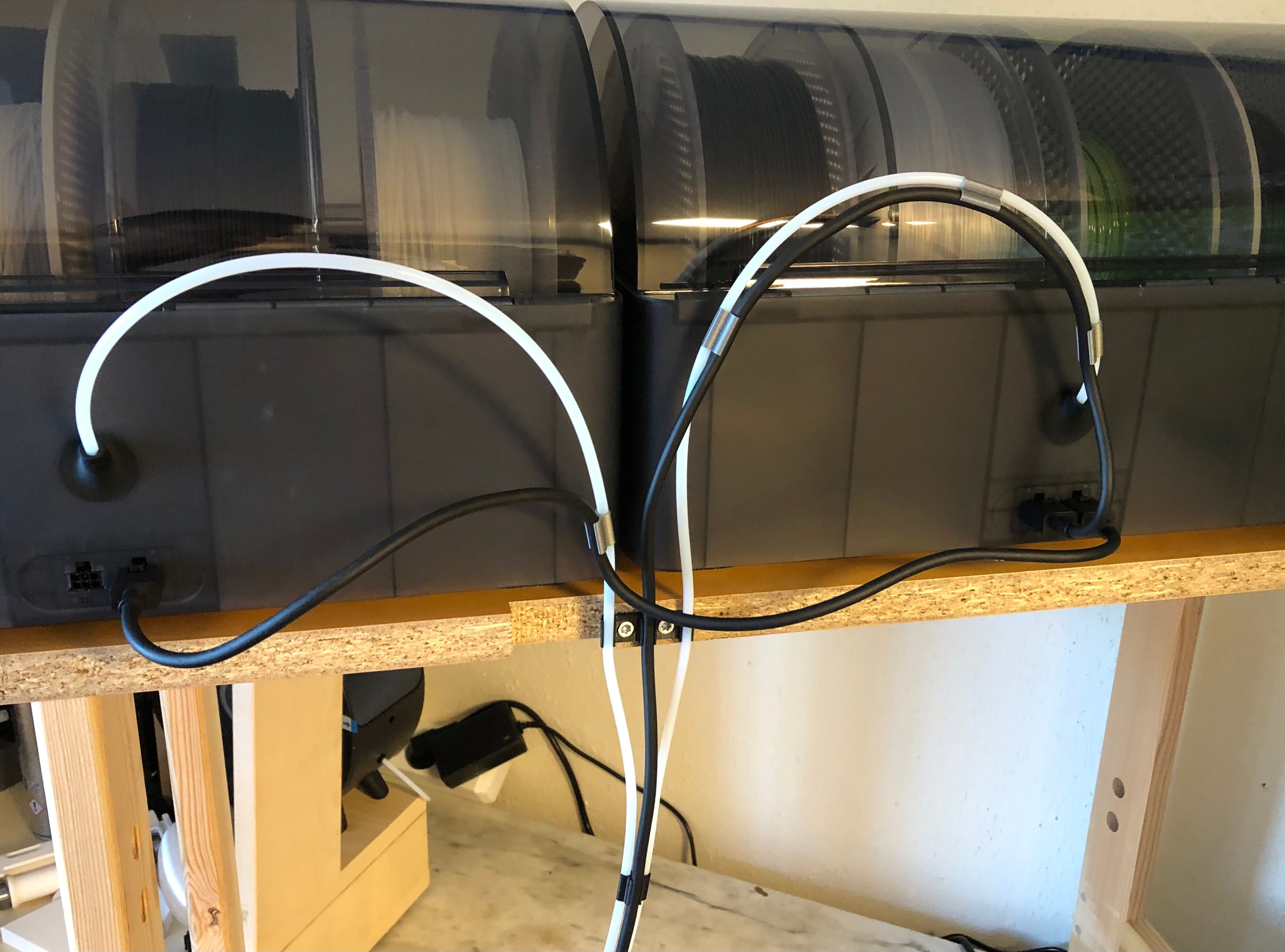 Bambu Lab AMS Cable Clip for two PTFE tubes