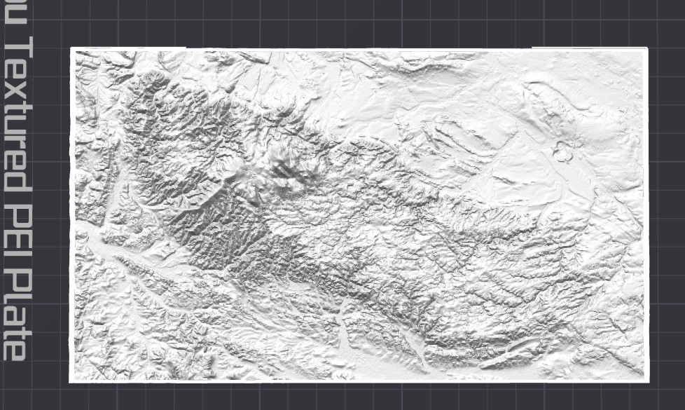 Harz Topographie Relief Karte