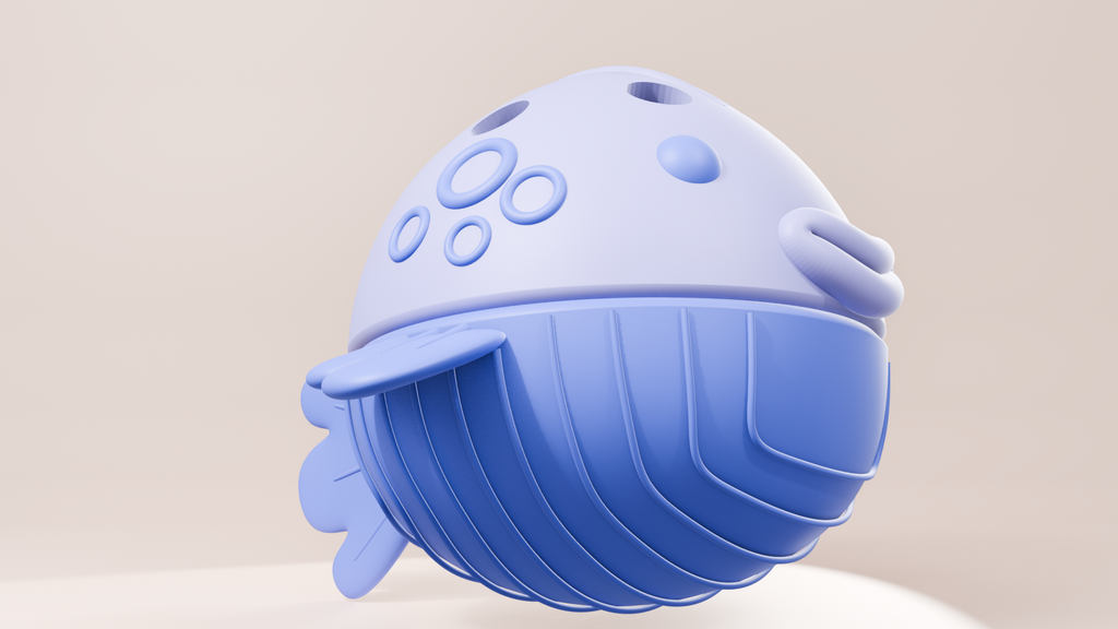 WobbleFish: 3D Interactive Cat Treat Dispenser Toy