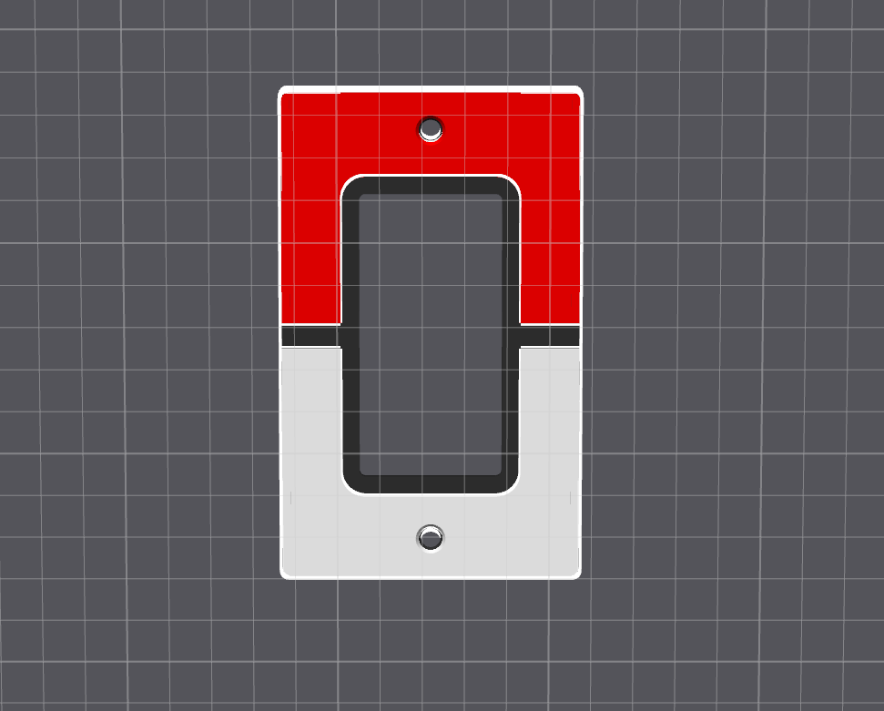 Poke ball light switch cover - Pokemon