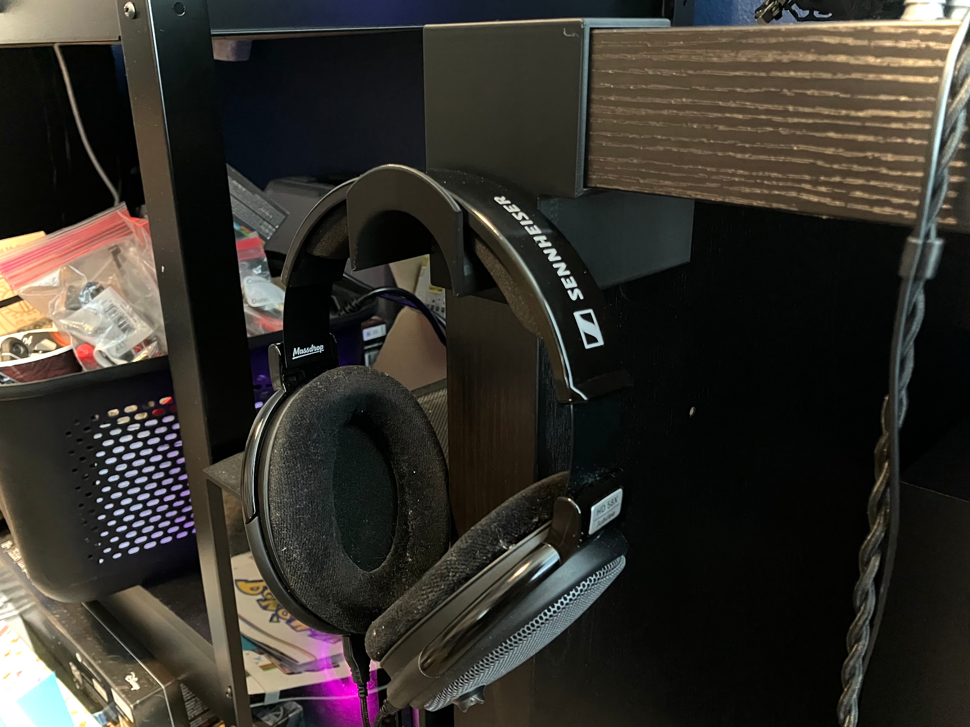 IKEA Malm Desk Corner Headphone Holder