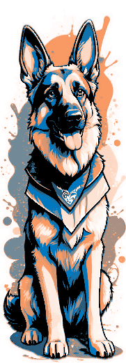 Set of 3 Bookmarks with Adorable Dogs - German Shepherd, Australian Shepherd and Golden Retriever