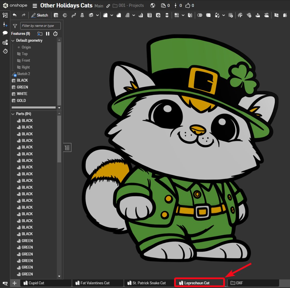 Leprechaun Cat - St Patrick's Day