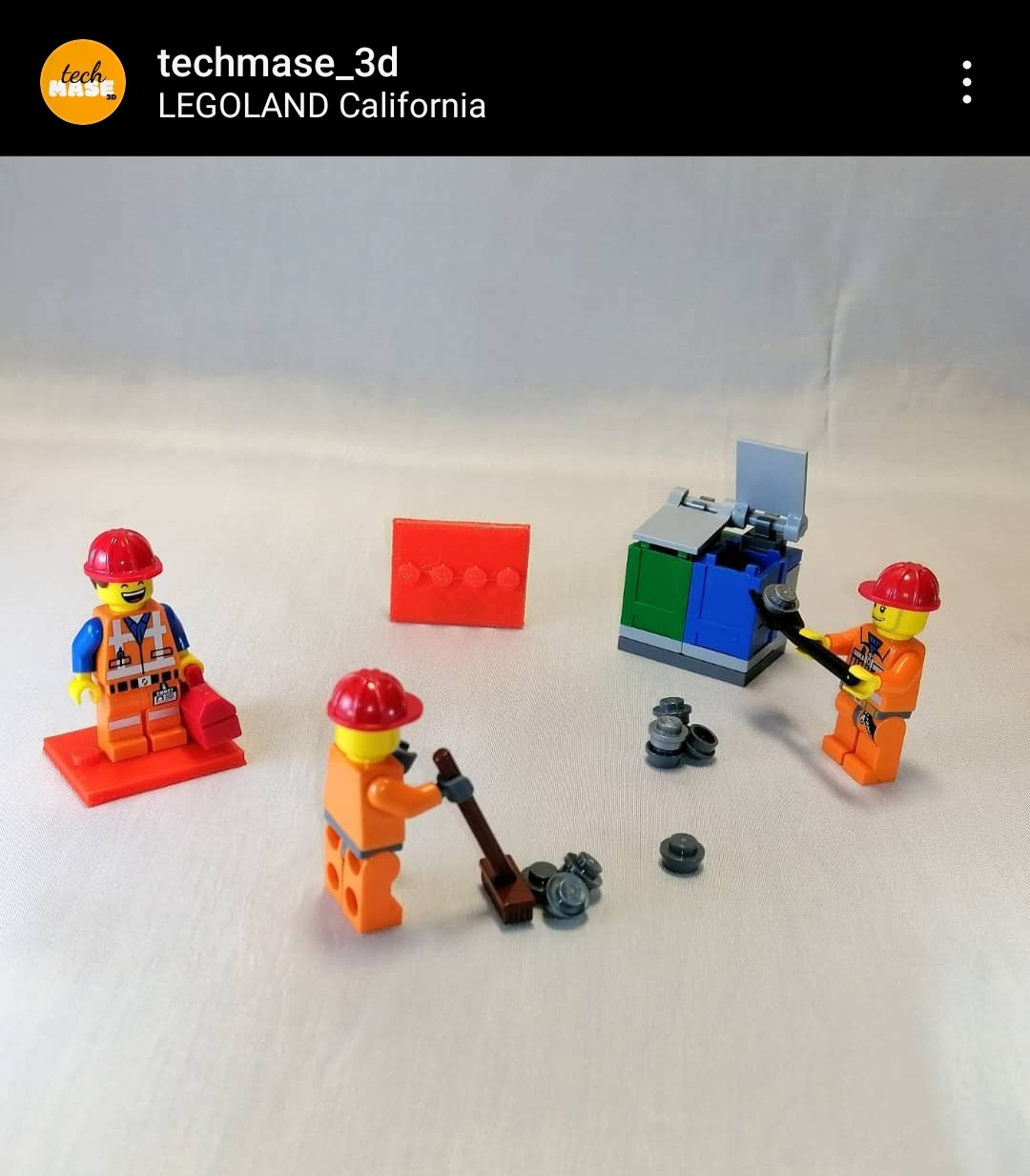 Minifigures Brick square base plate