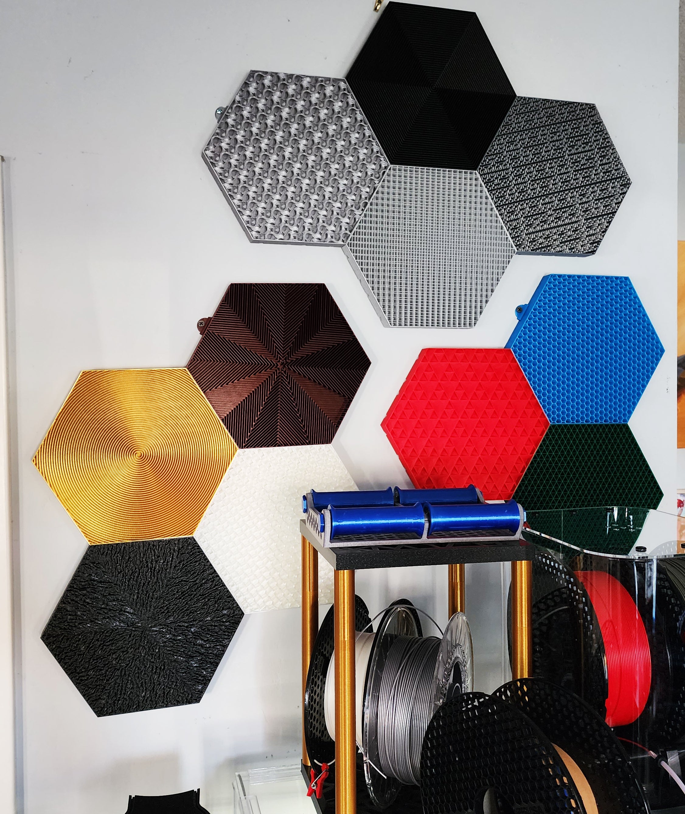 Modular infill wall decor project ⬡