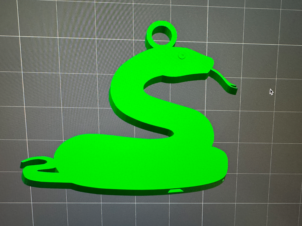 Snake Whistle Keychain