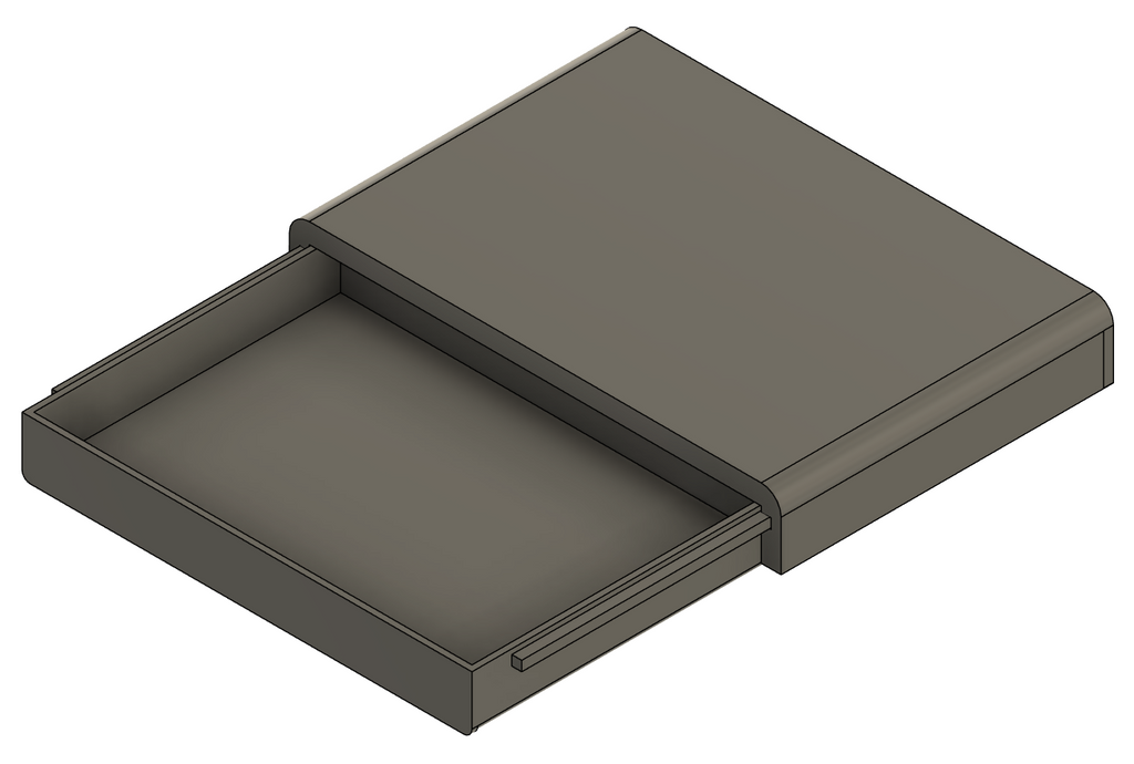 Drawer case for under table 220x160 mm