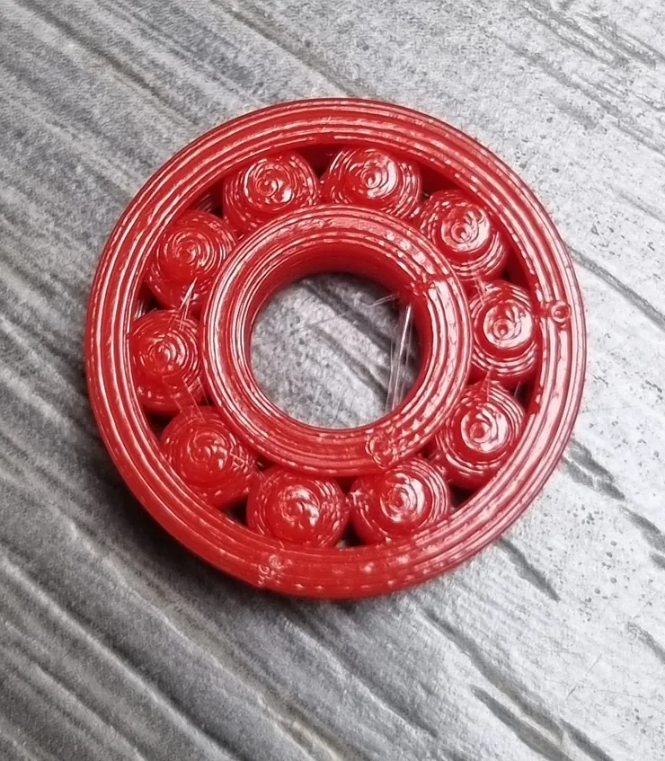 ball bearing snap of support (print in place)