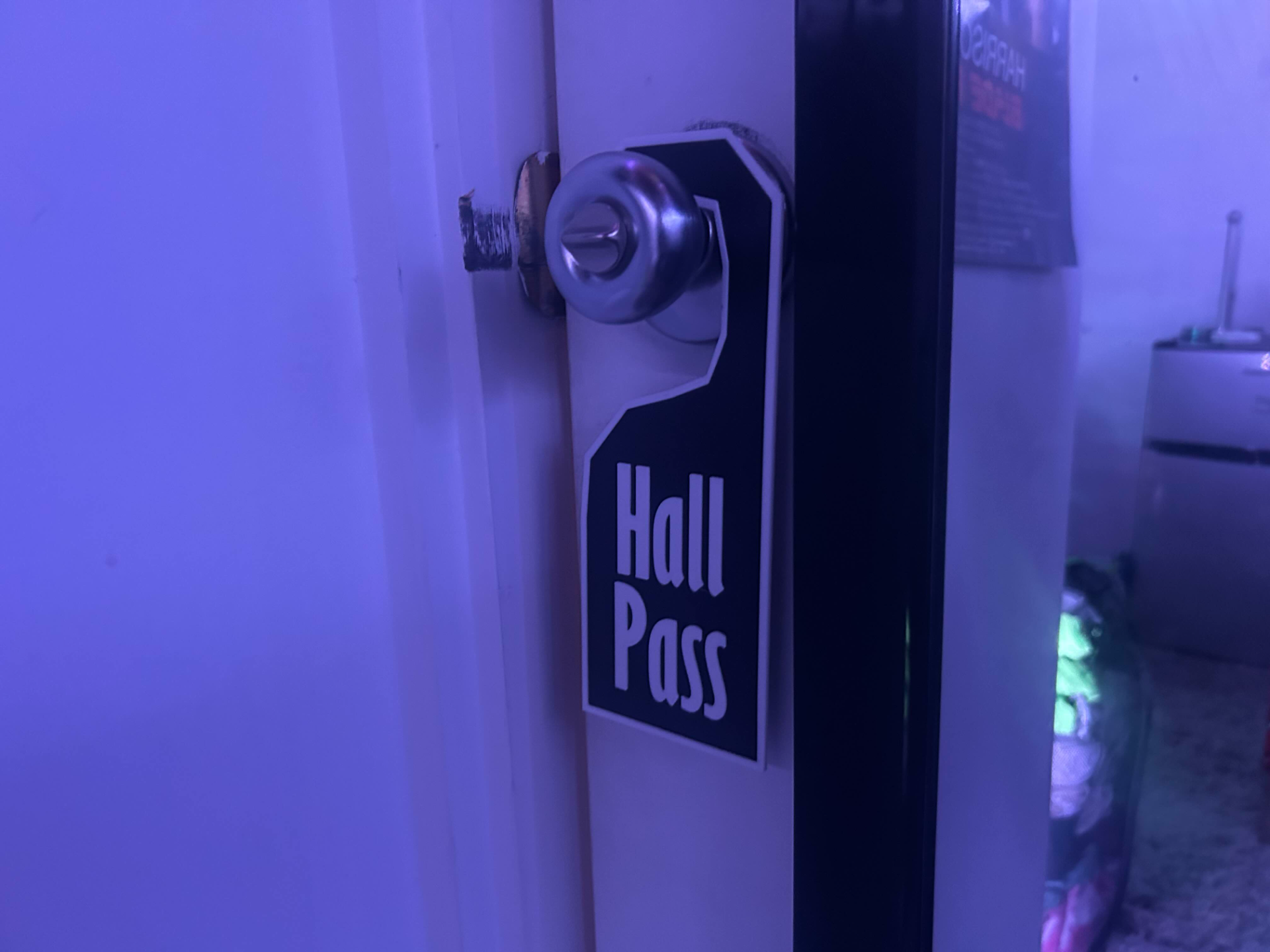 Custom Hall Pass Hanger