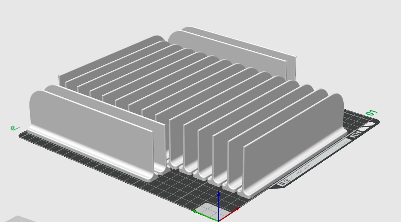 Ultralight Magnetic Shelf Divider 165 x 55 mm