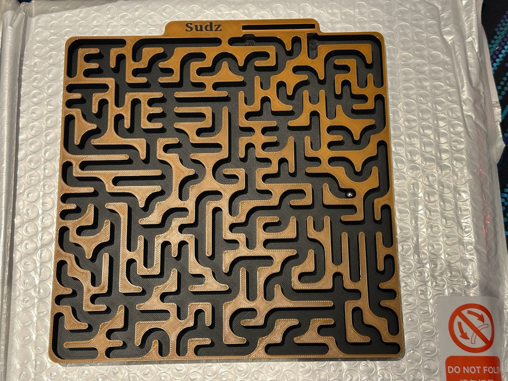 Marble 6mm BB Maze - Curved Square Racetrack