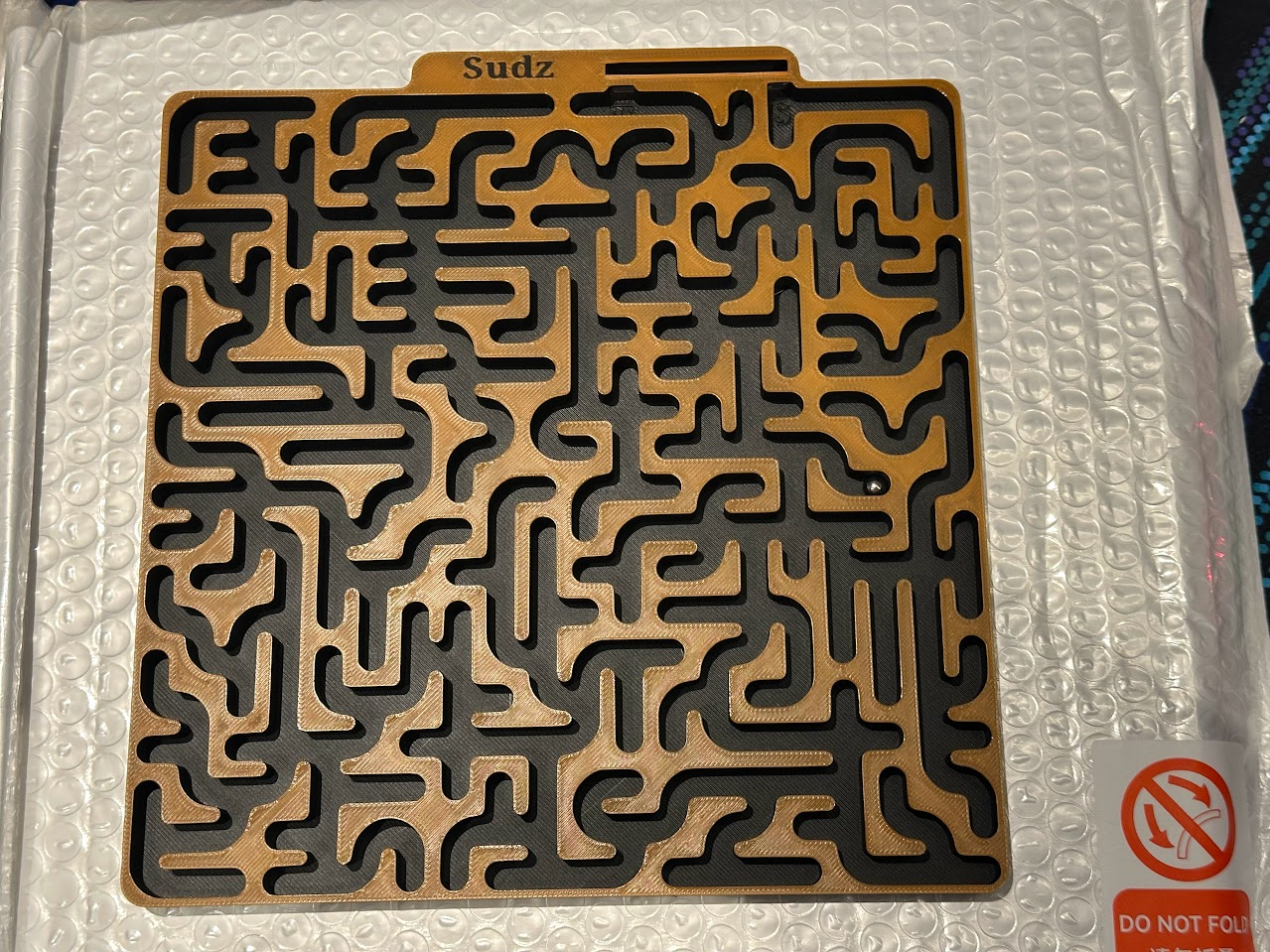 Marble 6mm BB Maze - Curved Square Racetrack
