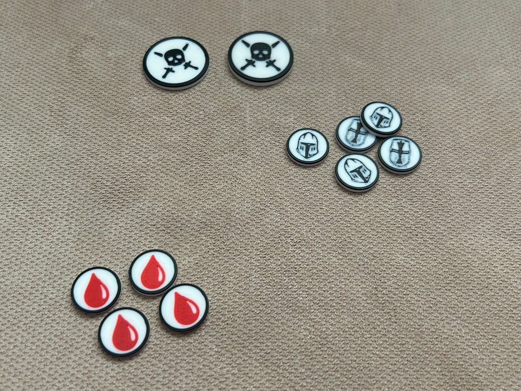 Greathelm Skirmish Game Tokens