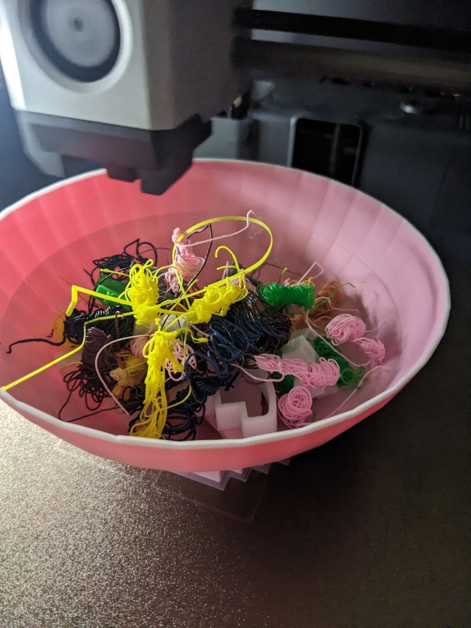 A layer of rattles