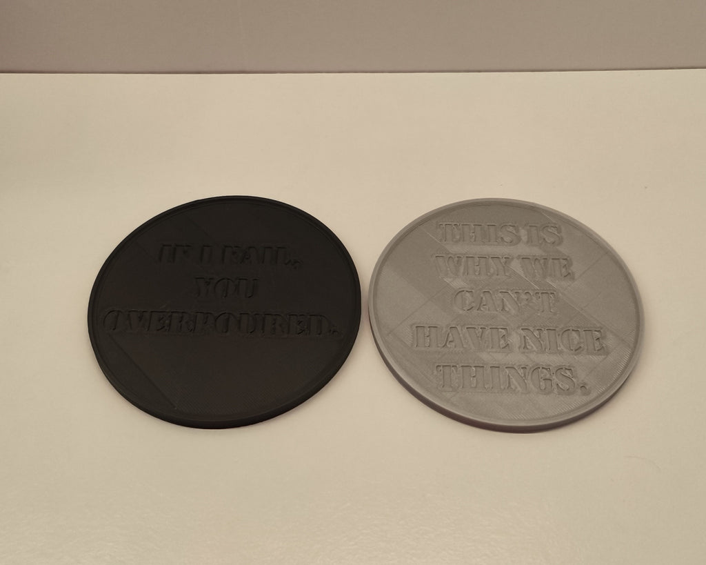 Coaster Set + Holder (Customizable Coaster)