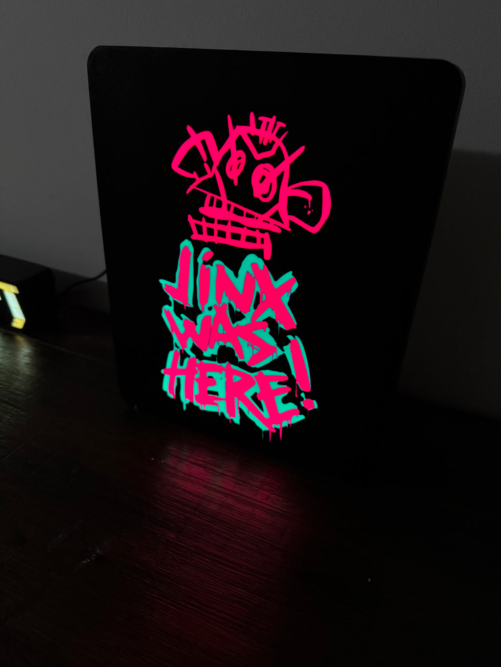 Jinx Was Here Monkey Graffiti Light