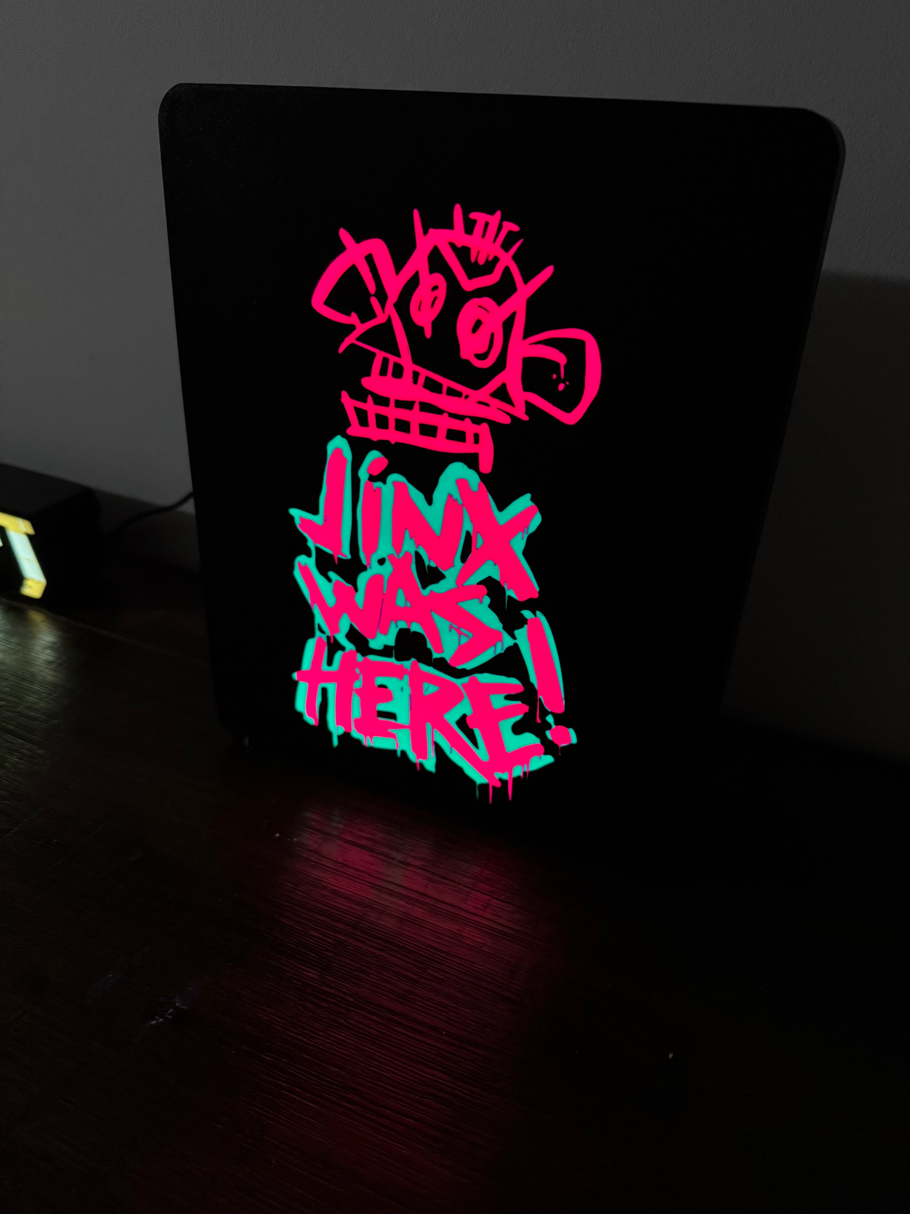 Jinx Was Here Monkey Graffiti Light