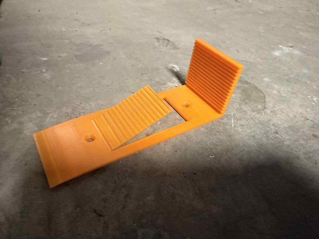 Door stop with step