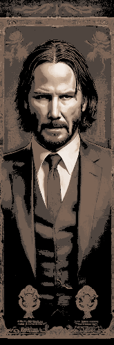 Set of 3 bookmarks as Fan Art - John Wick Portraits with lots of Guns