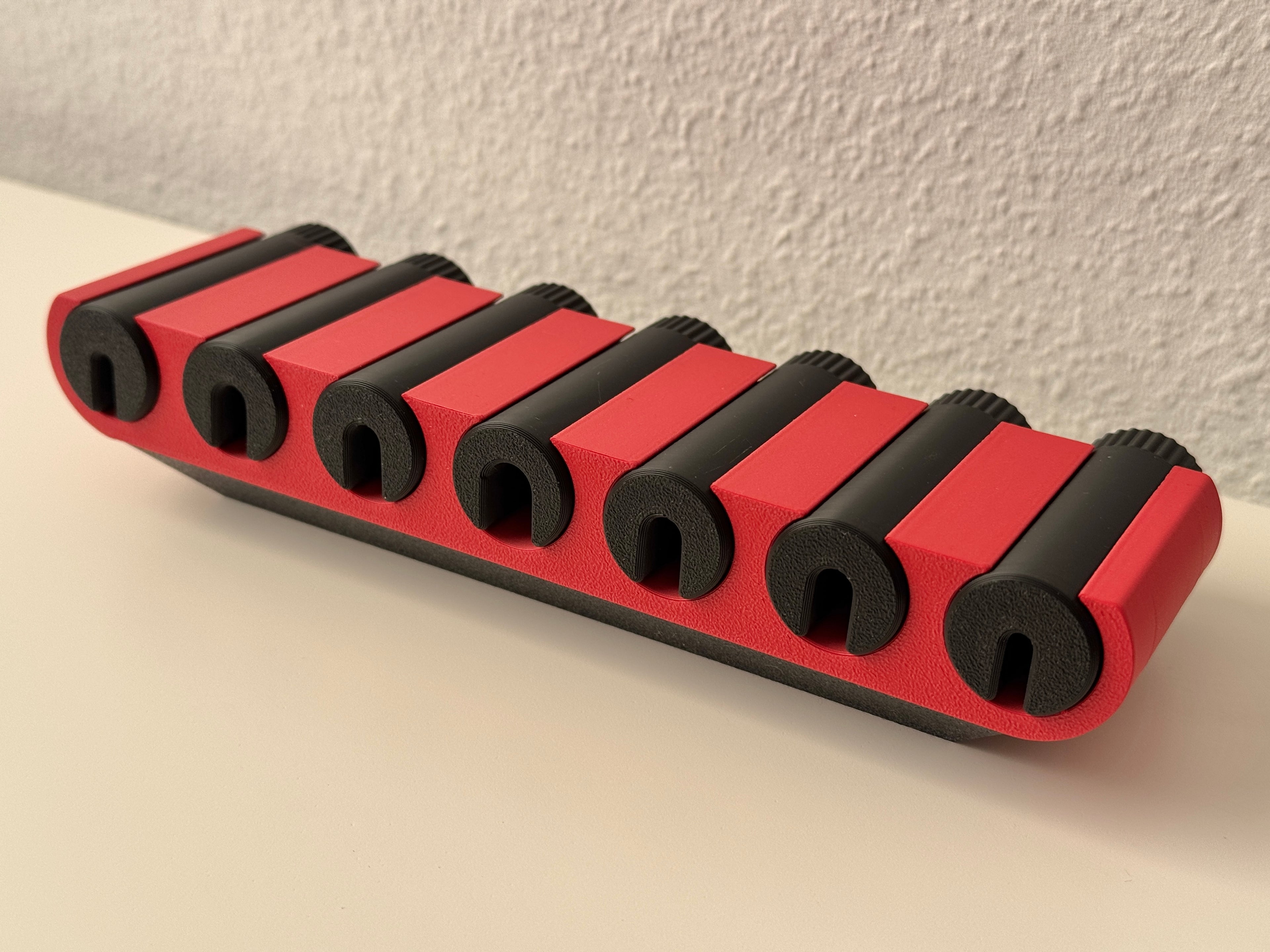 Desk cable management holder / cable organizer