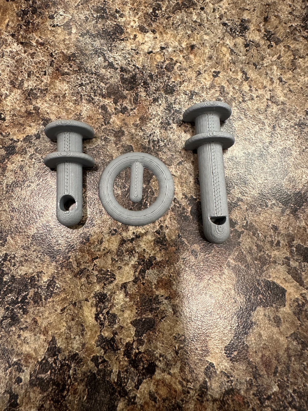 Filament Spool Winder Remix Bass and Lock Ring Pin