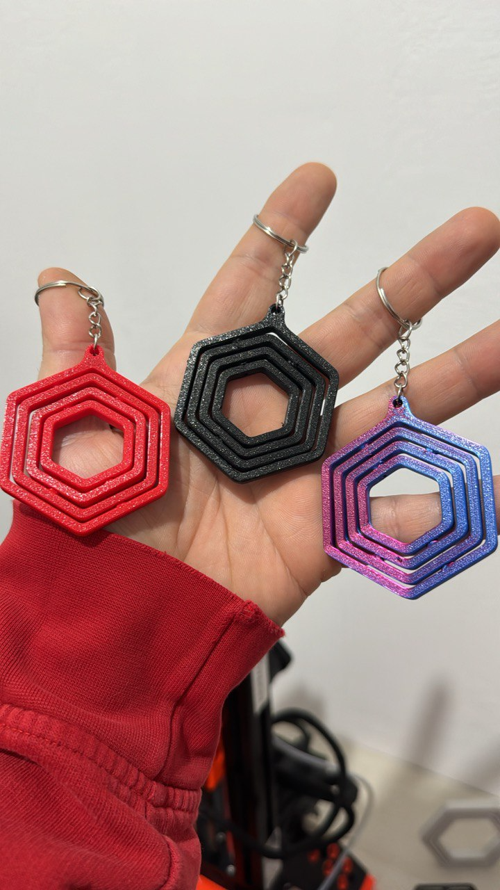Mini hexagon toys (print in place)