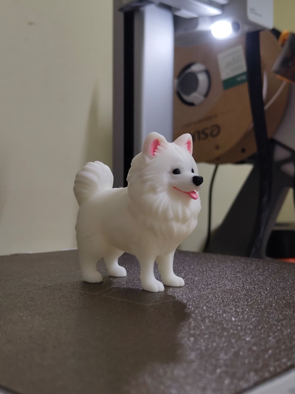 Cute Pomeranian Dog Figurine