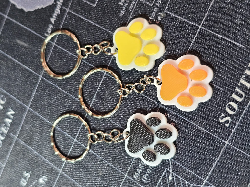 Dog Paw Key Chain - for Dog Lovers