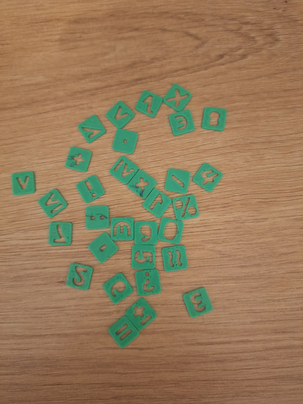 modular stencil, 10×3 characters