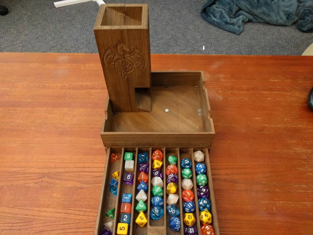Magnetic Dice Box, Tray, and Tower
