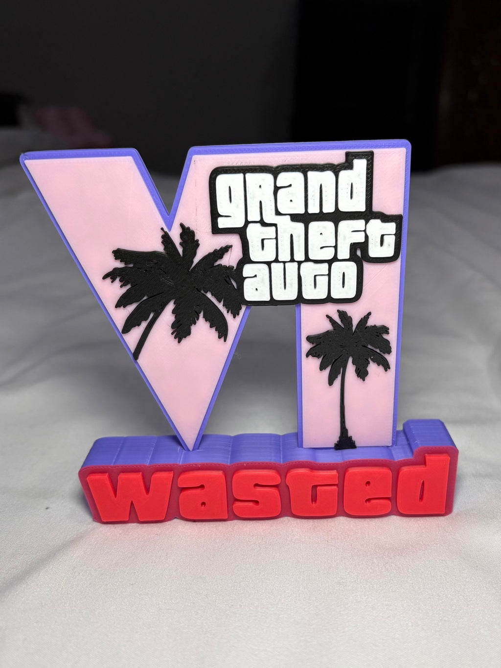 GTA V “V Wasted” Desk Sign