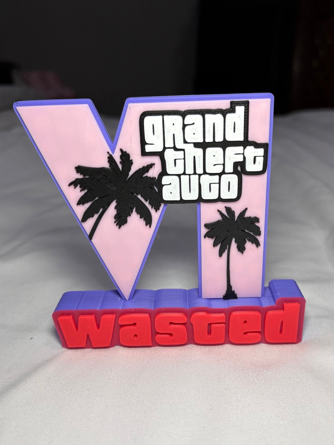 GTA V “V Wasted” Desk Sign