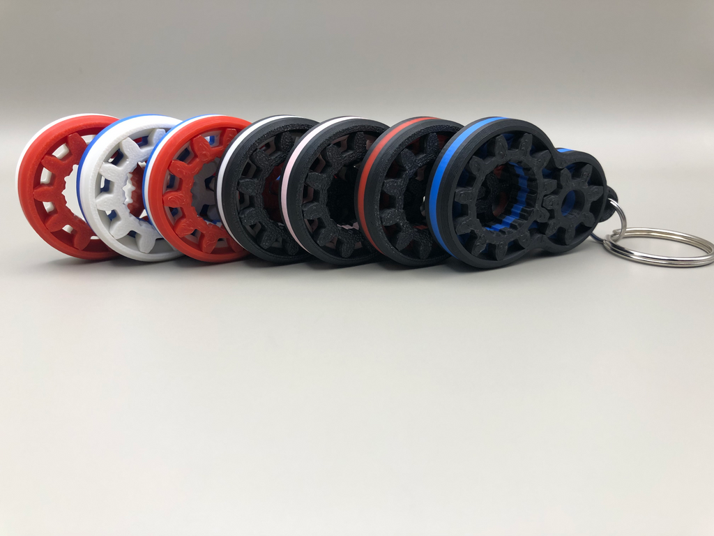 Gear Fidget Keychain 3 colors