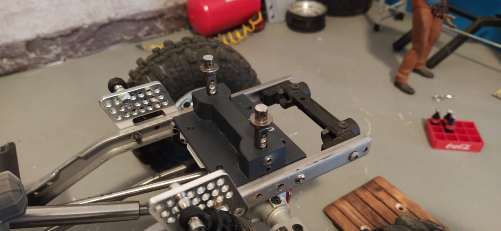 supporto per body a telaio per scx10 2 o cloni
