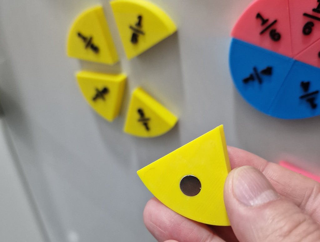 Learning fractions / desk & fridge (w/magnets)