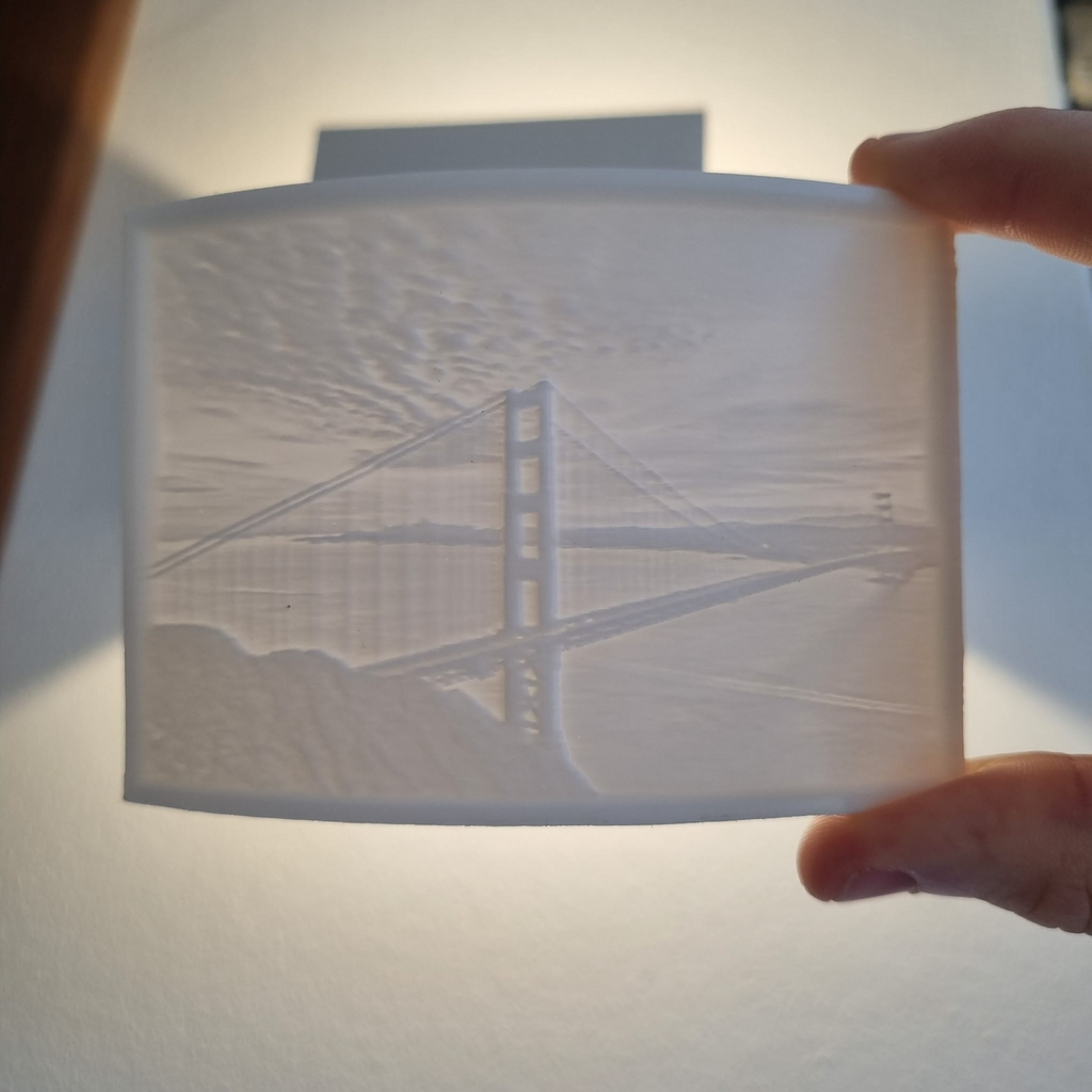 Lithophane of Golden Bridge