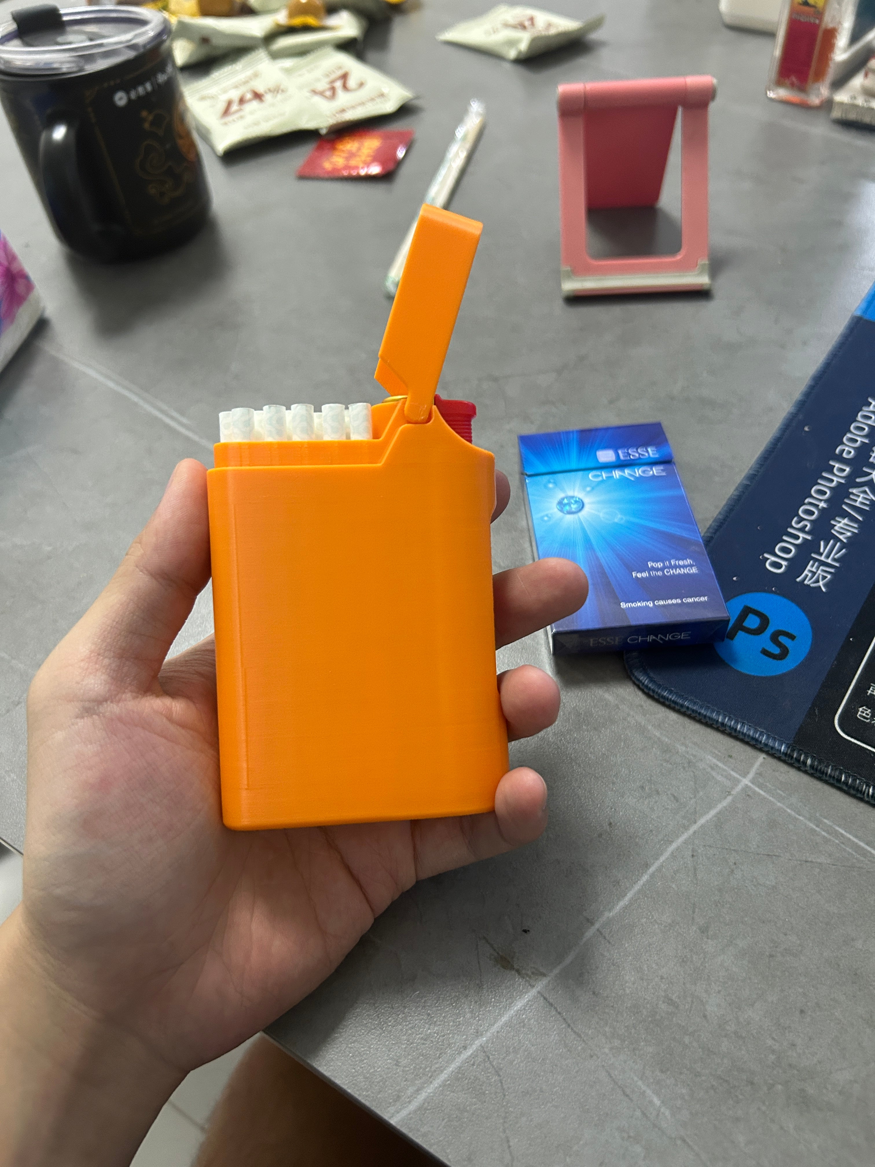 粗支香烟盒