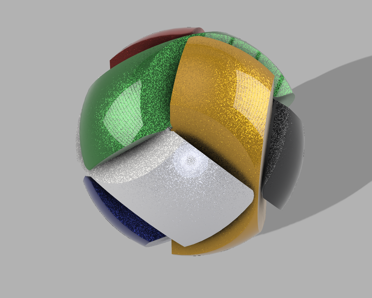 Diagonal Burr Puzzle Ball
