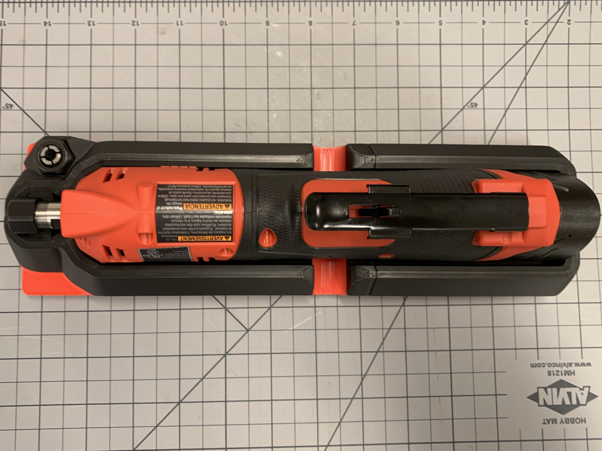 Gridfinity Shadow Tray-M12 Die Grinder 2486-20Rev2