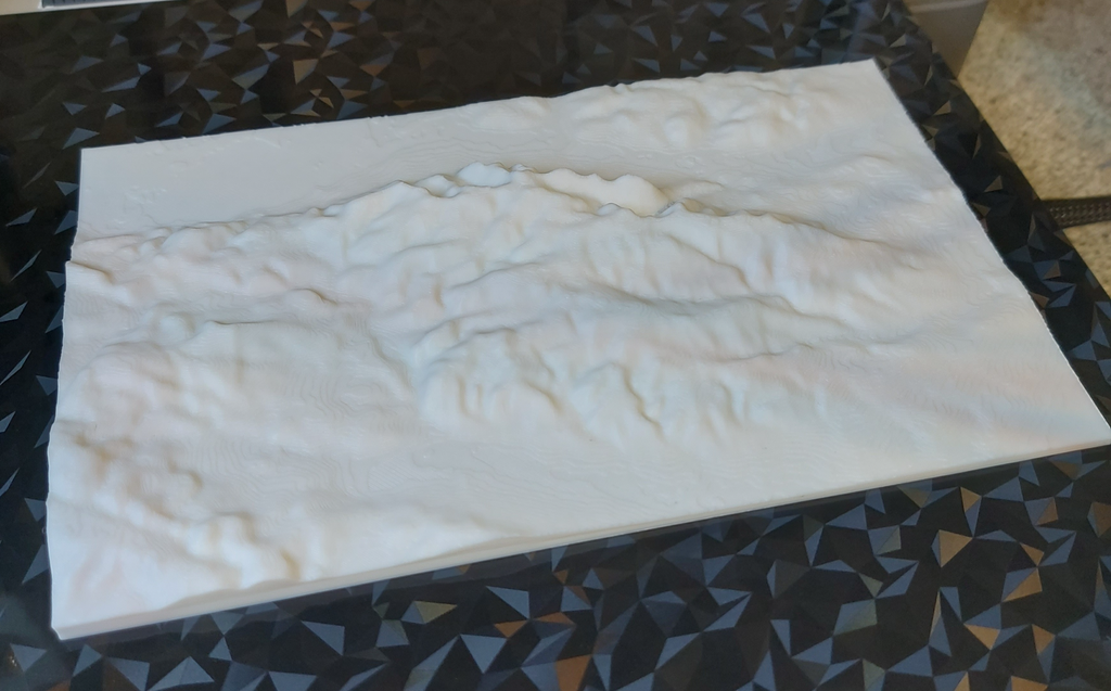Kyffhäuser Topographie Relief Karte