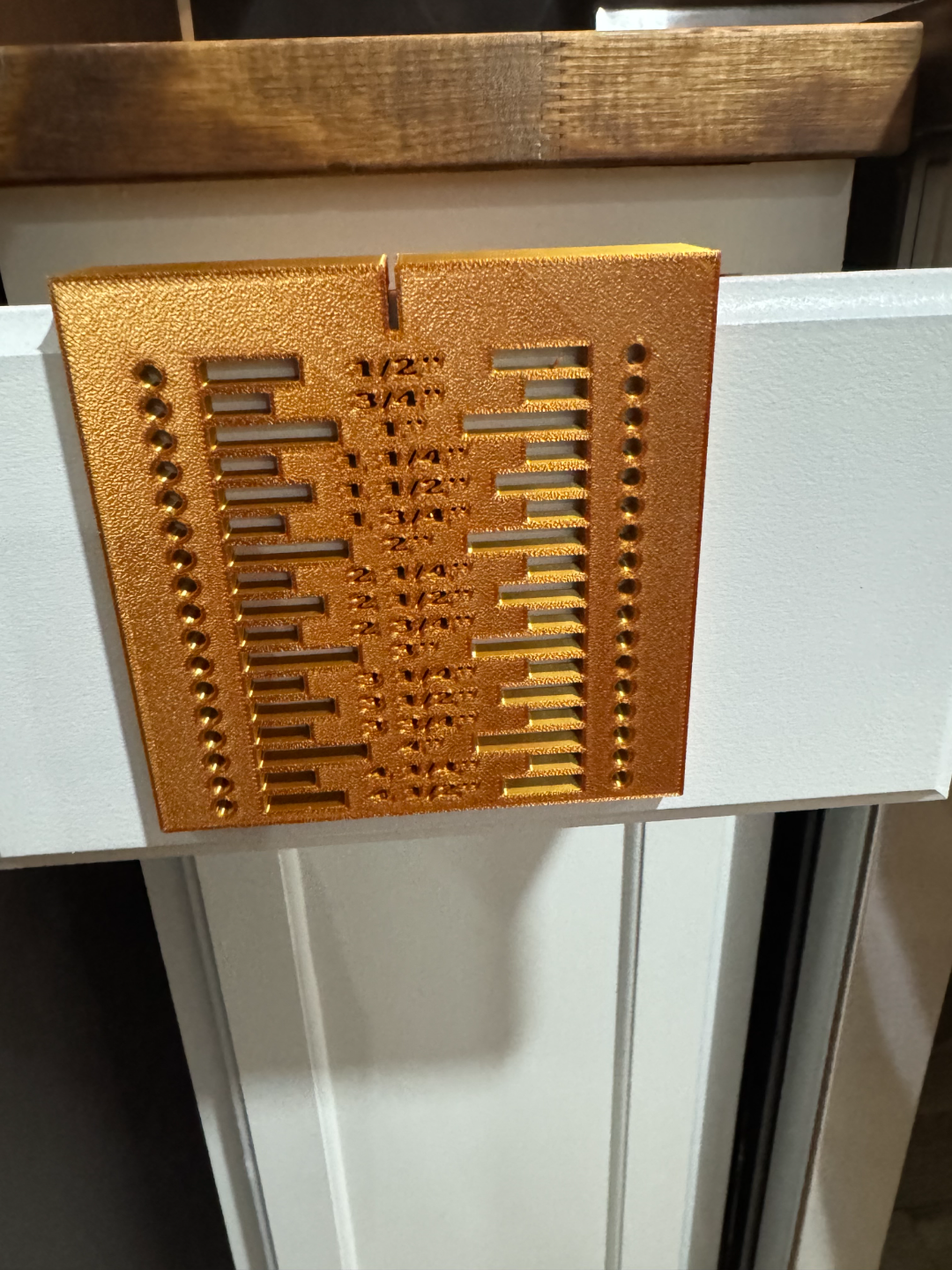 Drawer handle template