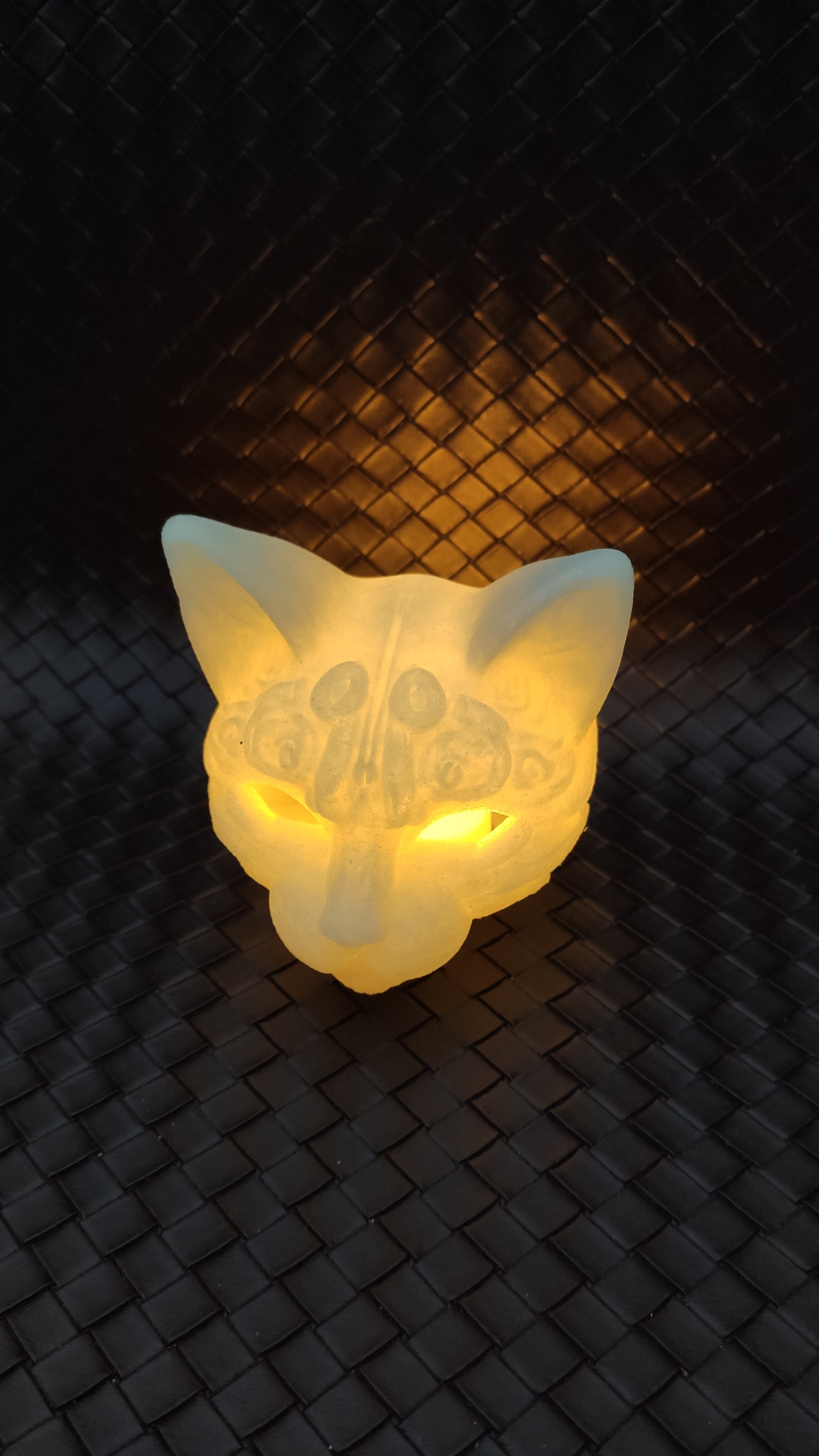 Cat Head - LED tea light holder